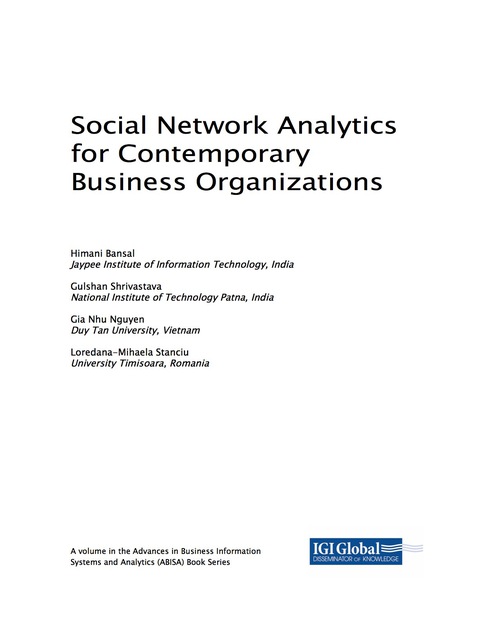 Cover image for book Social Network Analytics for Contemporary Business Organizations