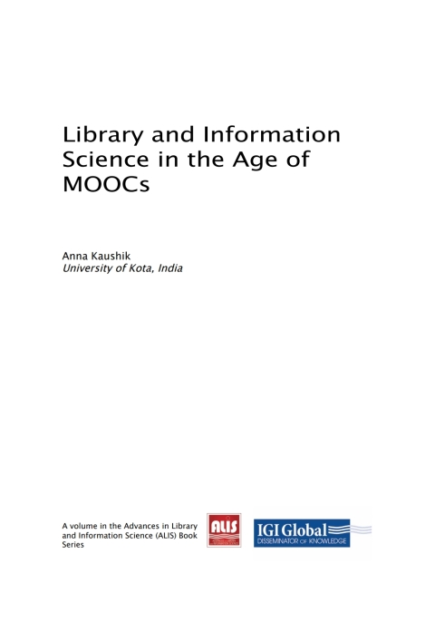 Cover image for book Library and Information Science in the Age of MOOCs