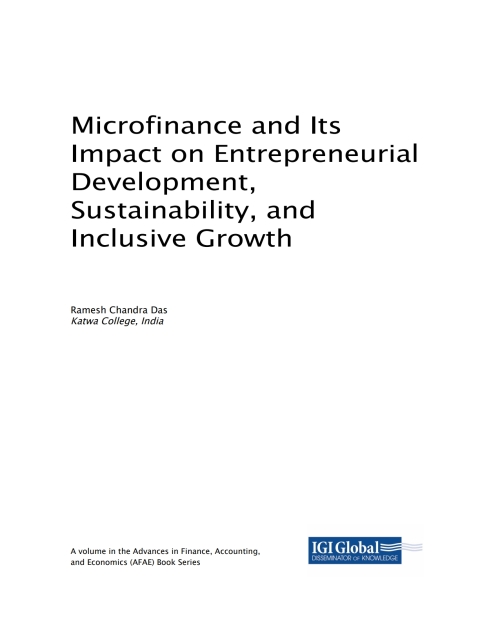 Cover image for book Microfinance and Its Impact on Entrepreneurial Development, Sustainability, and Inclusive Growth