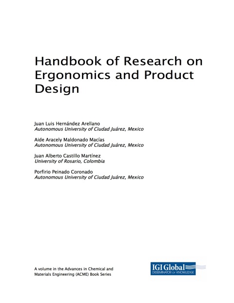 Cover image for book Handbook of Research on Ergonomics and Product Design