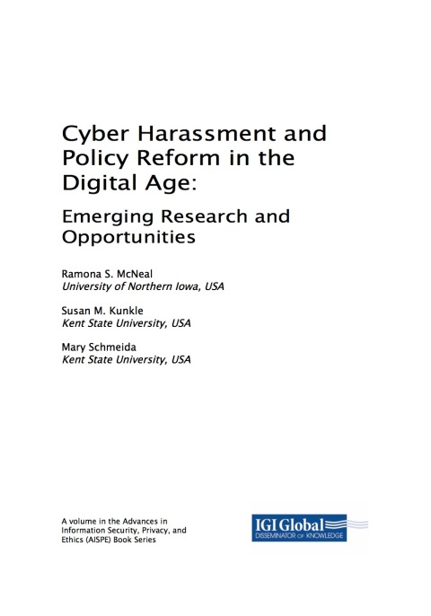 Cover image for book Cyber Harassment and Policy Reform in the Digital Age: Emerging Research and Opportunities