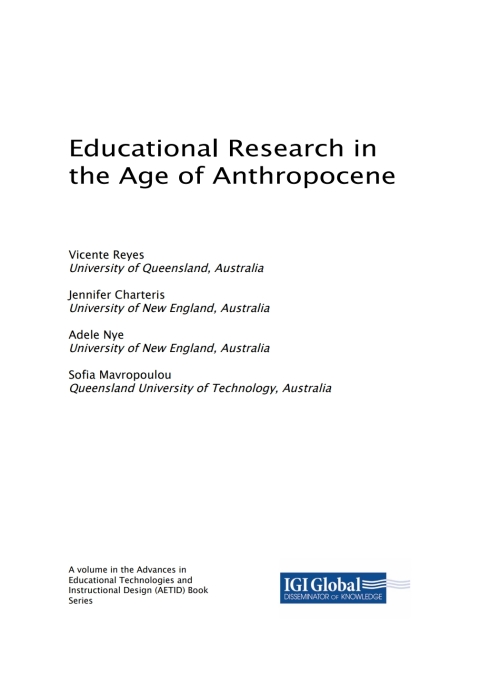 Cover image for book Educational Research in the Age of Anthropocene