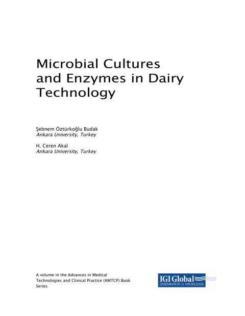 Cover image for book Microbial Cultures and Enzymes in Dairy Technology