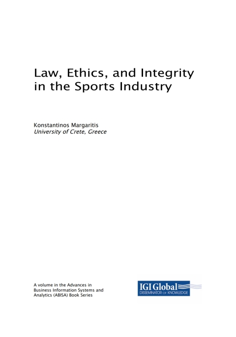 Cover image for book Law, Ethics, and Integrity in the Sports Industry