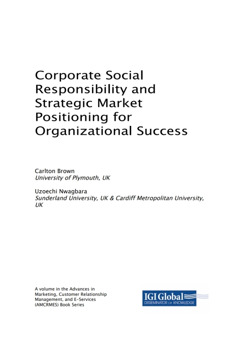 Cover image for book Corporate Social Responsibility and Strategic Market Positioning for Organizational Success
