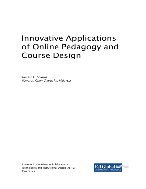Cover image for book Innovative Applications of Online Pedagogy and Course Design