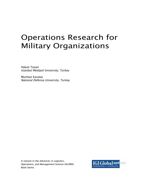 Cover image for book Operations Research for Military Organizations