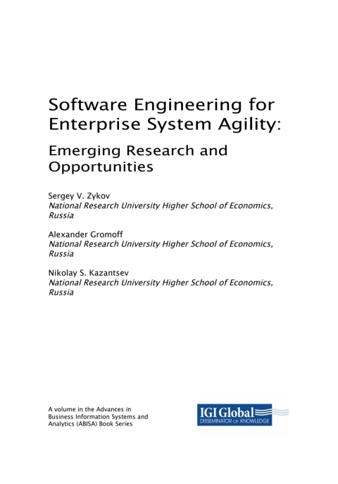 Cover image for book Software Engineering for Enterprise System Agility: Emerging Research and Opportunities