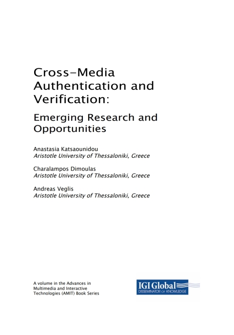 Cover image for book Cross-Media Authentication and Verification: Emerging Research and Opportunities