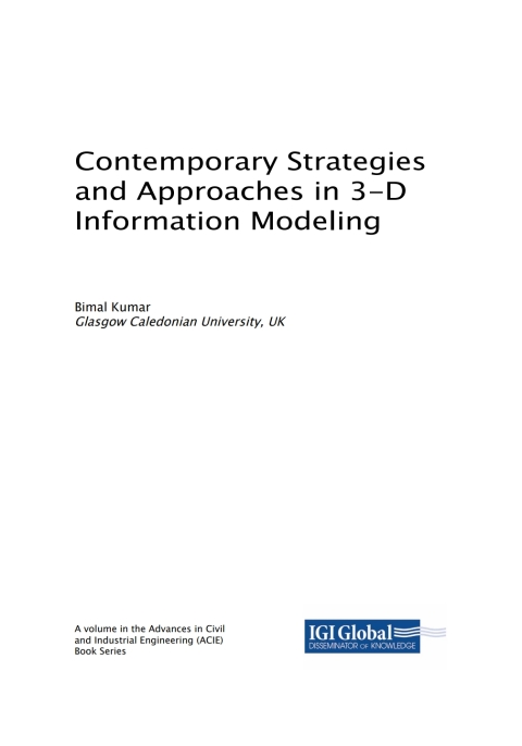 Cover image for book Contemporary Strategies and Approaches in 3-D Information Modeling