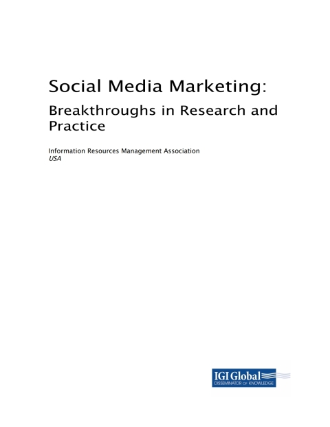 Cover image for book Social Media Marketing: Breakthroughs in Research and Practice