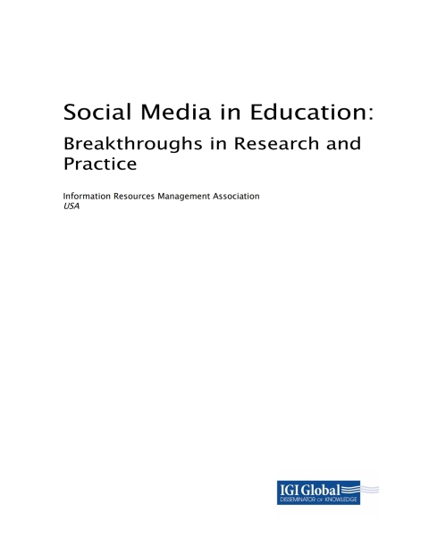 Cover image for book Social Media in Education: Breakthroughs in Research and Practice