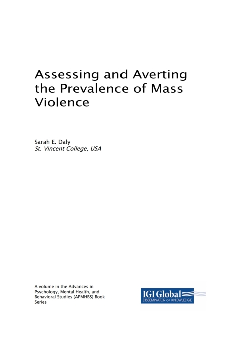 Cover image for book Assessing and Averting the Prevalence of Mass Violence
