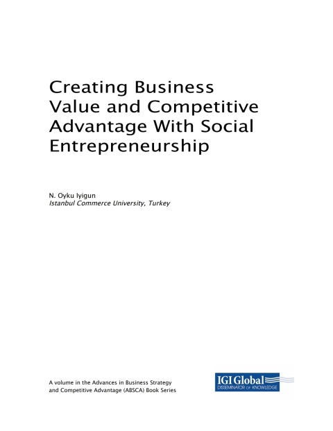 Cover image for book Creating Business Value and Competitive Advantage With Social Entrepreneurship