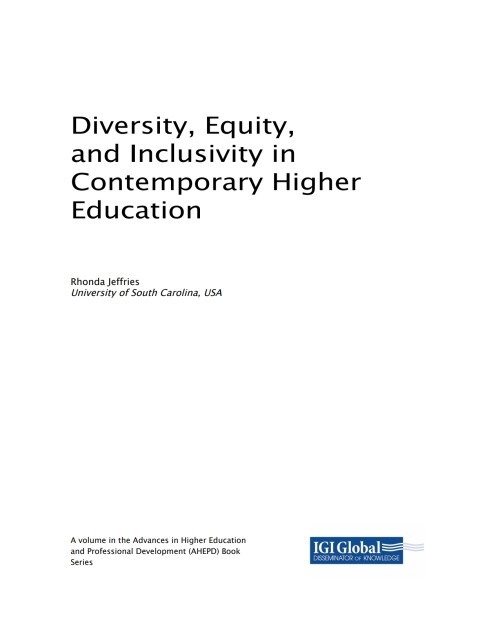 Cover image for book Diversity, Equity, and Inclusivity in Contemporary Higher Education