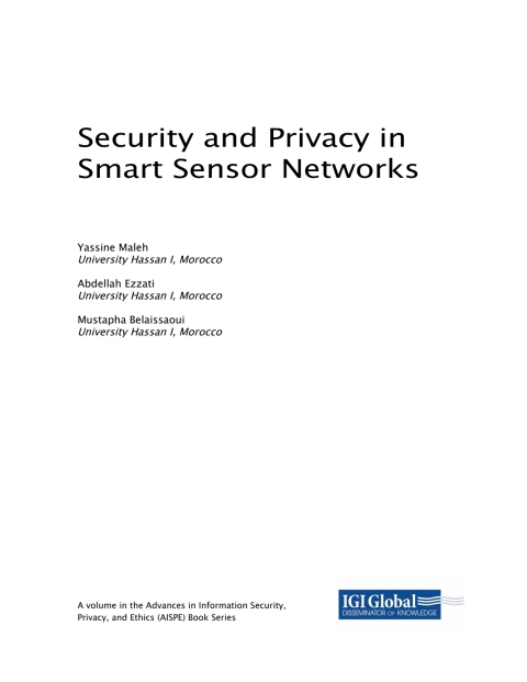 Cover image for book Security and Privacy in Smart Sensor Networks