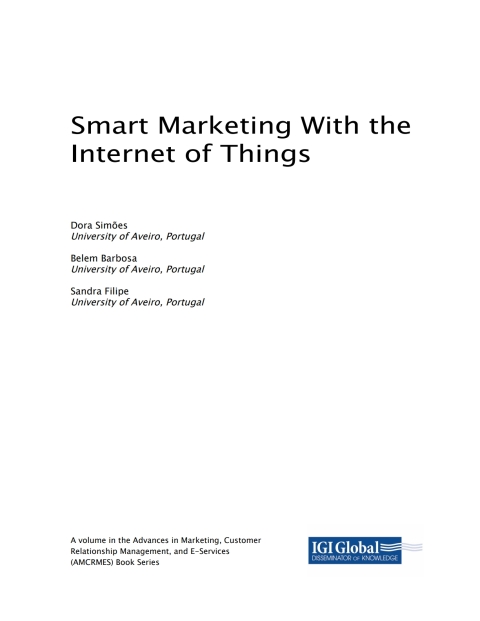 Cover image for book Smart Marketing With the Internet of Things