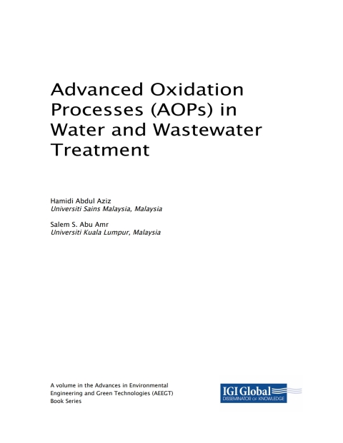 Cover image for book Advanced Oxidation Processes (AOPs) in Water and Wastewater Treatment