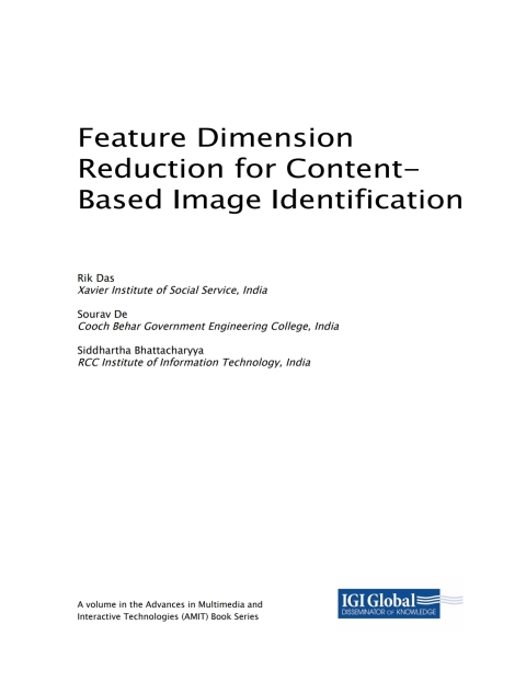 Cover image for book Feature Dimension Reduction for Content-Based Image Identification