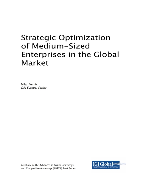 Cover image for book Strategic Optimization of Medium-Sized Enterprises in the Global Market