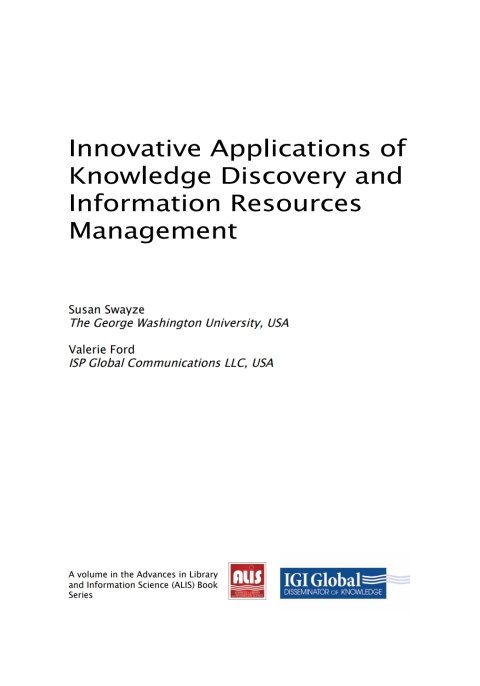Cover image for book Innovative Applications of Knowledge Discovery and Information Resources Management
