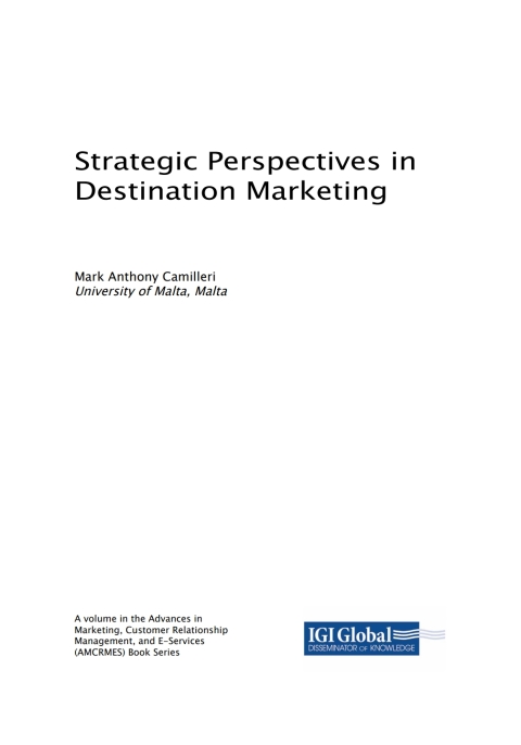 Cover image for book Strategic Perspectives in Destination Marketing