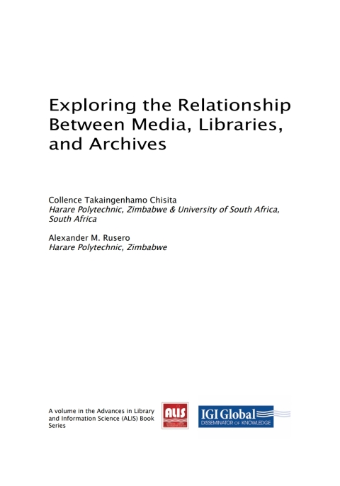 Cover image for book Exploring the Relationship Between Media, Libraries, and Archives