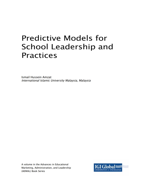Cover image for book Predictive Models for School Leadership and Practices