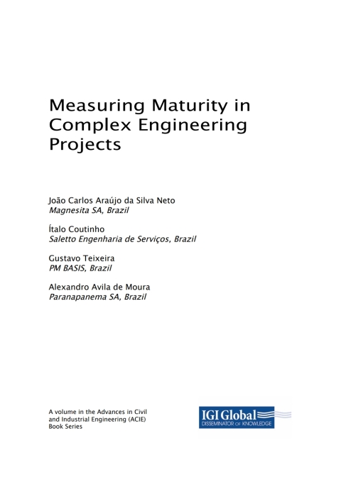 Cover image for book Measuring Maturity in Complex Engineering Projects