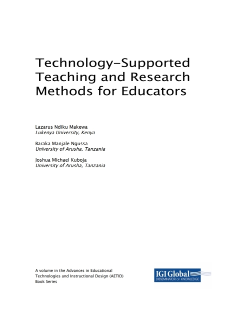 Cover image for book Technology-Supported Teaching and Research Methods for Educators