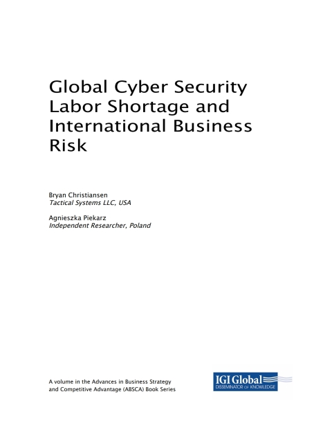 Cover image for book Global Cyber Security Labor Shortage and International Business Risk