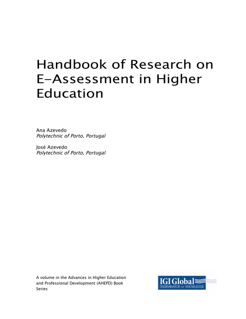 Cover image for book Handbook of Research on E-Assessment in Higher Education
