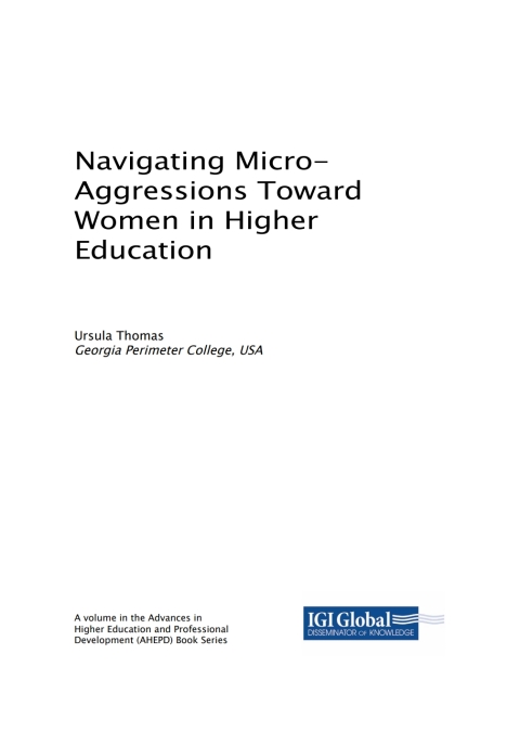 Cover image for book Navigating Micro-Aggressions Toward Women in Higher Education