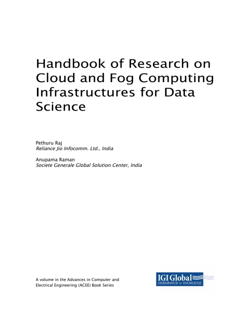 Cover image for book Handbook of Research on Cloud and Fog Computing Infrastructures for Data Science