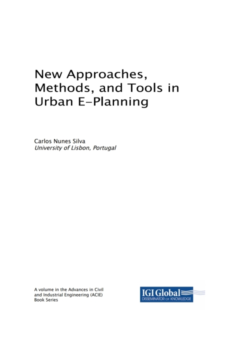 Cover image for book New Approaches, Methods, and Tools in Urban E-Planning