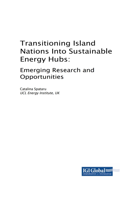 Cover image for book Transitioning Island Nations Into Sustainable Energy Hubs: Emerging Research and Opportunities