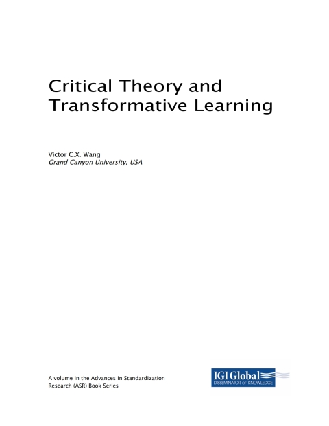 Cover image for book Critical Theory and Transformative Learning