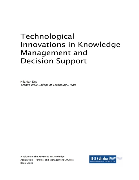 Cover image for book Technological Innovations in Knowledge Management and Decision Support