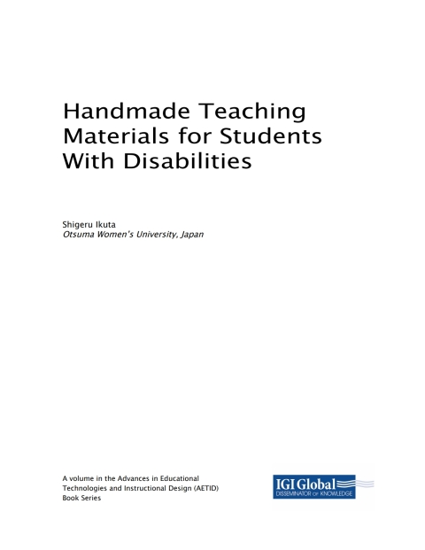 Cover image for book Handmade Teaching Materials for Students With Disabilities