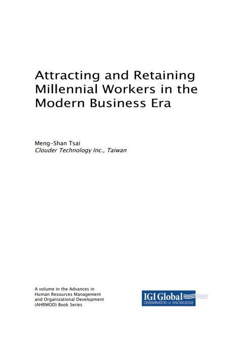 Cover image for book Attracting and Retaining Millennial Workers in the Modern Business Era