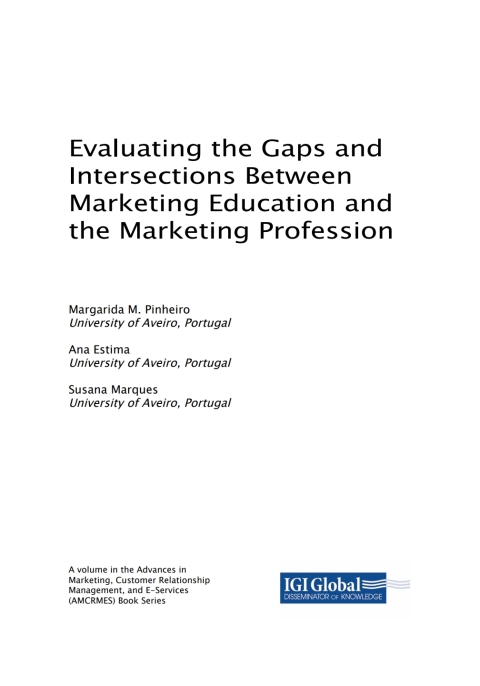 Cover image for book Evaluating the Gaps and Intersections Between Marketing Education and the Marketing Profession