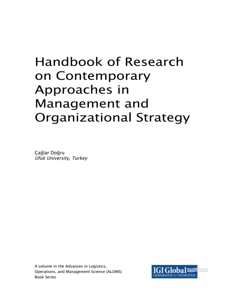 Cover image for book Handbook of Research on Contemporary Approaches in Management and Organizational Strategy