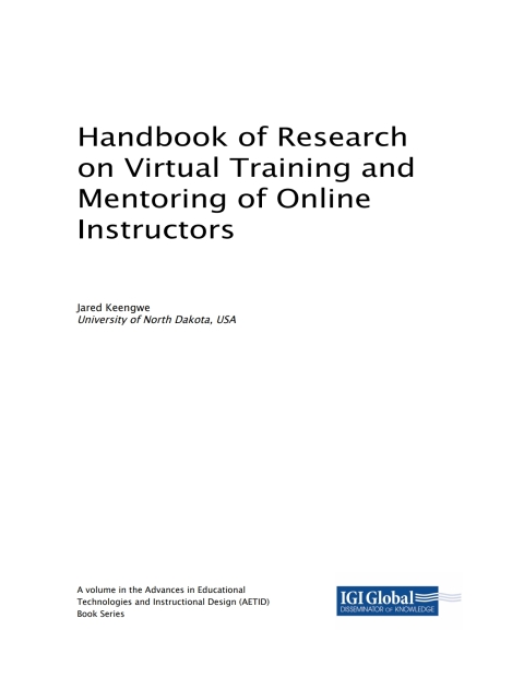 Cover image for book Handbook of Research on Virtual Training and Mentoring of Online Instructors