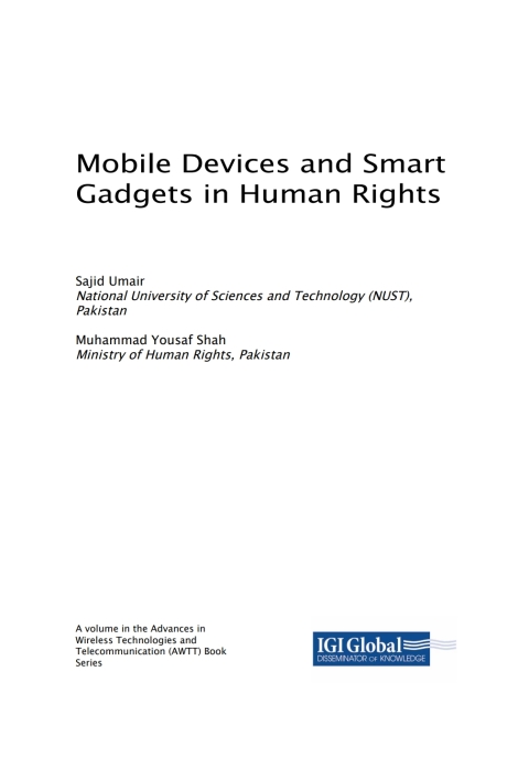 Cover image for book Mobile Devices and Smart Gadgets in Human Rights