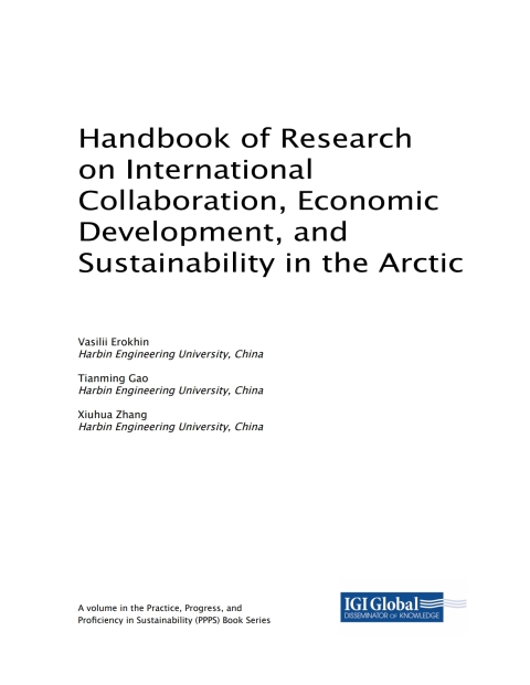 Cover image for book Handbook of Research on International Collaboration, Economic Development, and Sustainability in the Arctic