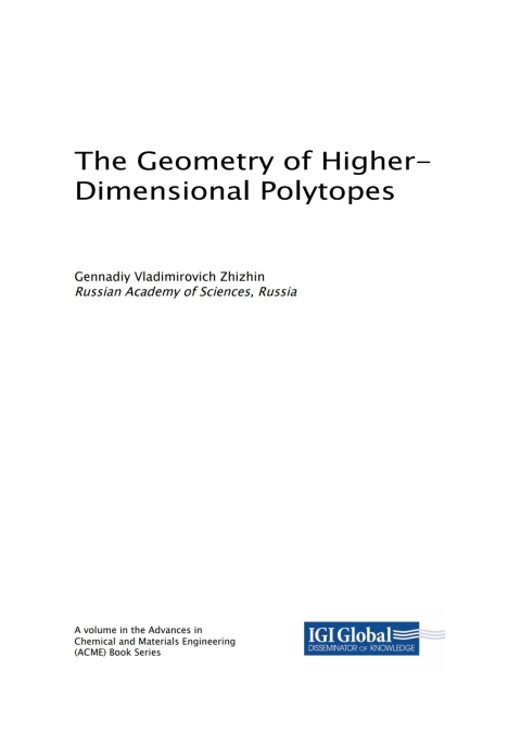Cover image for book The Geometry of Higher-Dimensional Polytopes