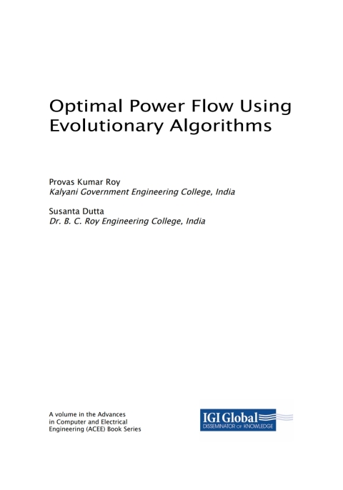 Cover image for book Optimal Power Flow Using Evolutionary Algorithms