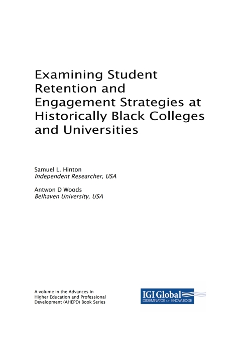 Cover image for book Examining Student Retention and Engagement Strategies at Historically Black Colleges and Universities