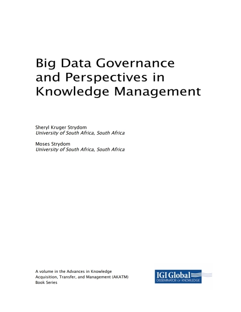 Cover image for book Big Data Governance and Perspectives in Knowledge Management