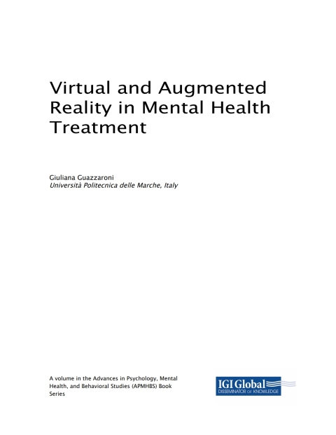 Cover image for book Virtual and Augmented Reality in Mental Health Treatment